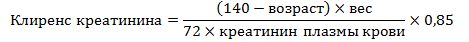 Формула Кокрофт-Голд для женщин