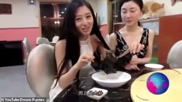 In the controversial episode, Ms Wang informed her audience that bats tasted like chickens and that their meat was very 