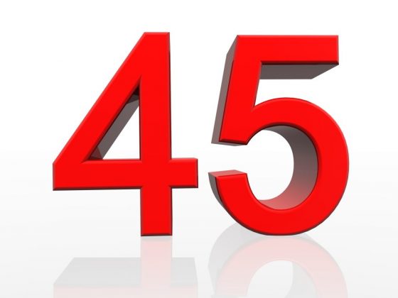 3 4 числа 45. Цифра 45. Цифра 45 красная. 45 (Число). Цифры 45 для юбилея.